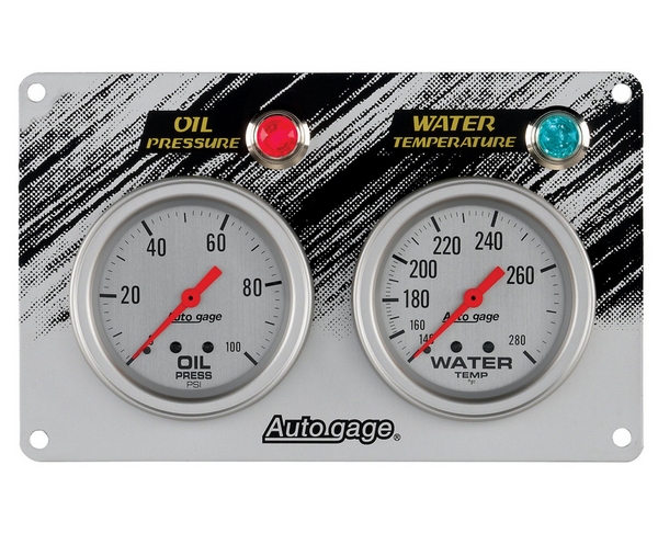 RACE PANEL, 0-100 PSI/140-280 F, AUTO GAGE